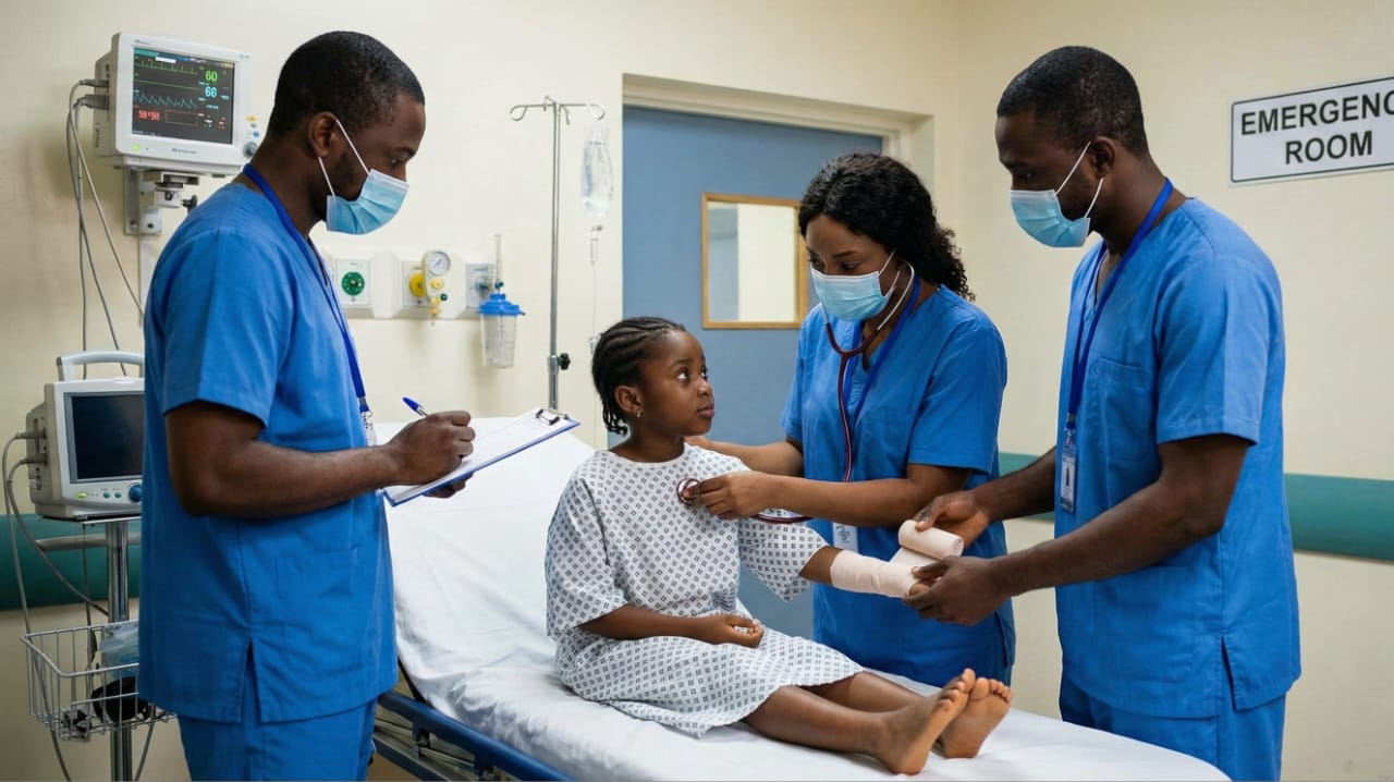 Emergency and acute care team at Raymine Hospital